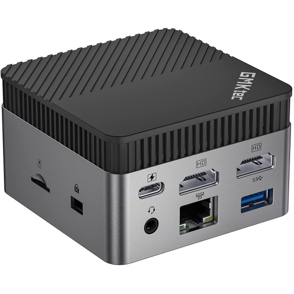 GMK Nucbox5 Mini PC Windows 11, 8GB RAM, 256GB SSD Mini Desktop Computer Intel 11th Celeron N5105 Processor, Quad-Core Micro Computer 4K, Support M.2 SATA and PCIe, Wi-Fi6 and Bluetooth 5.2, Gigabit Ethernet HTPC
