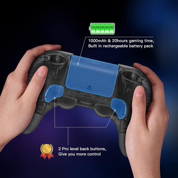 8Bitdo Pro 2 Bluetooth Controller for Switch, PC, Windows, Android, MacOS, Steam Deck, Raspberry Pi