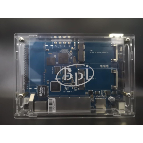 BPI-R64 Acrylic Case-Acrylic Clear Case for Banana Pi R64